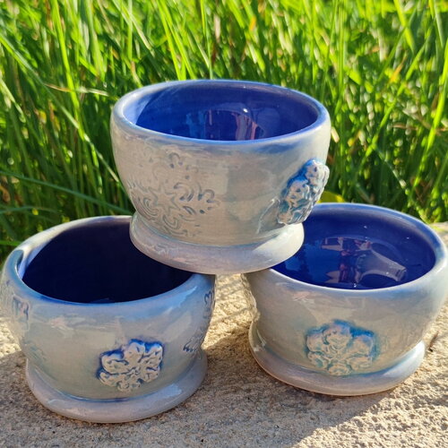 Tasse flocon de neige pour café expresso ou petit ramequin vendu  par 3  - tasse noël flocon-tasse flocon de neige