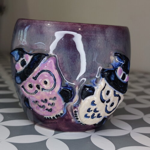 Mug chouette halloween- tasse chouette-mug chapeau de sorcière