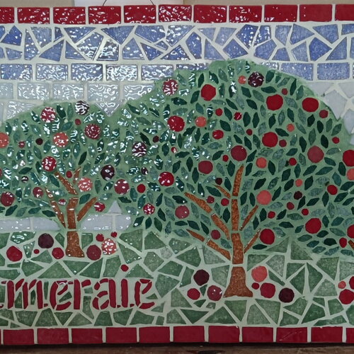 Plaque de maison &quot;la pommeraie&quot;