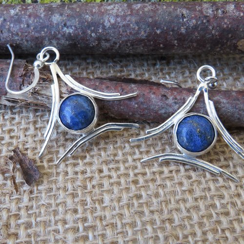 Boucles d'oreilles lapis lazuli