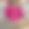 Chouchou satin – rose – fait main