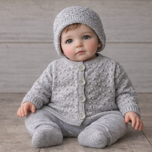 Gilet pour bébé fille portant du 6 mois