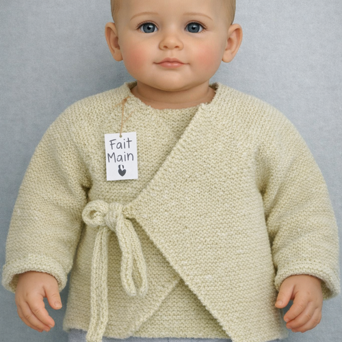 Cache-coeur vert amande