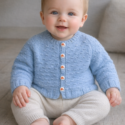 Gilet garçon bleu en taille 3 mois