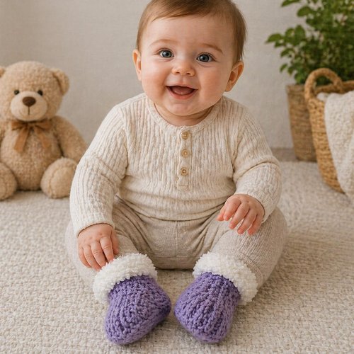 Chausson bébé fille ou garçon.