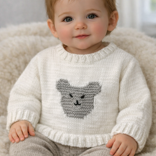 Pull « ourson » en 12 mois