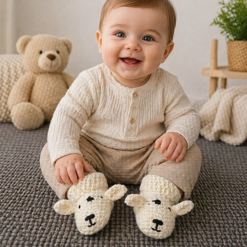 Chaussons ourson en 6 mois et +