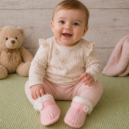 Chaussons pour bébé en taille 3-6 mois et +