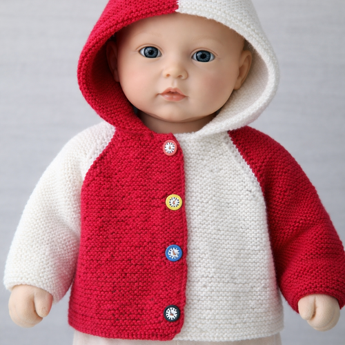 Veste bicolore en taille 1 an.