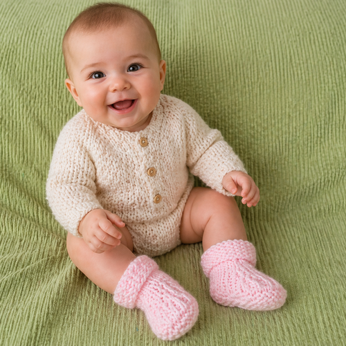 Petits chaussons rose pâle