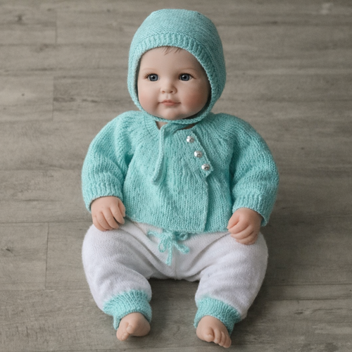 Ensemble 1 ère âge en vert tendre