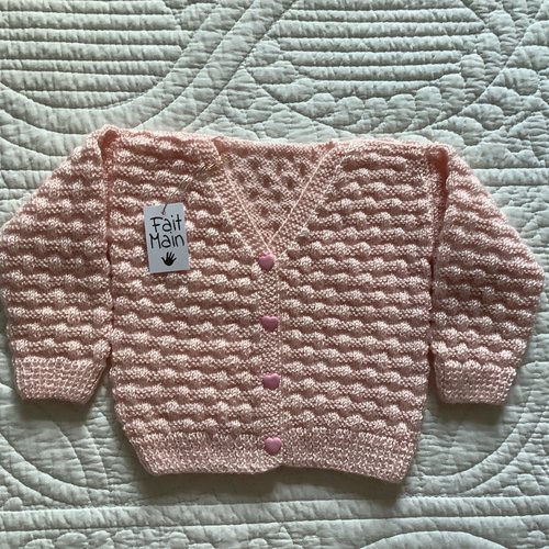 Gilet bébé fille en taille 3 mois