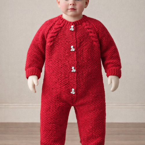 Combinaison 3 mois couleur framboise