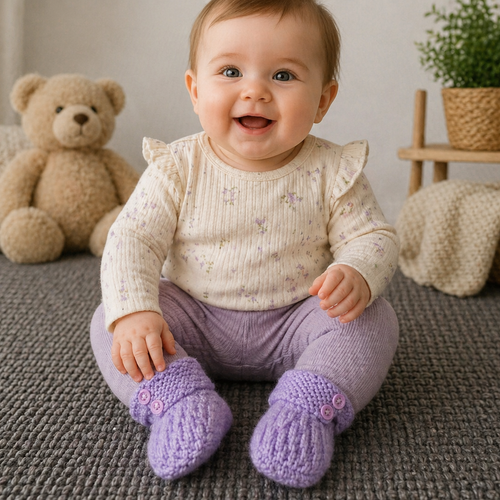 Chaussons bébé 3-6 mois.