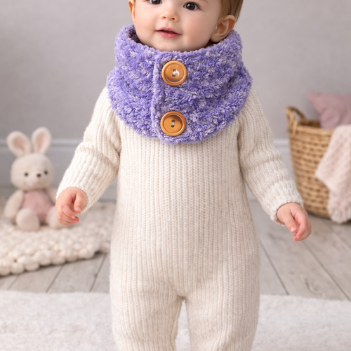 Tour de cou couleur parme