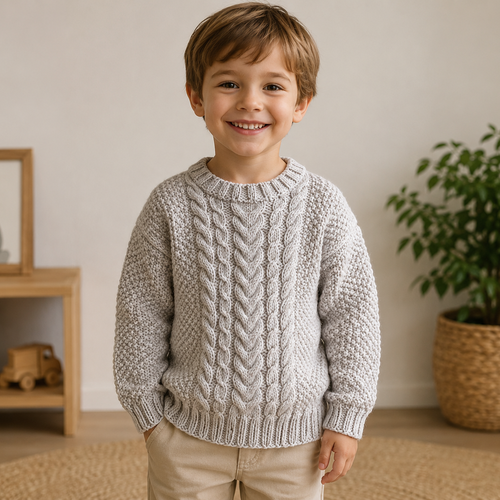 Pull- over style irlandais