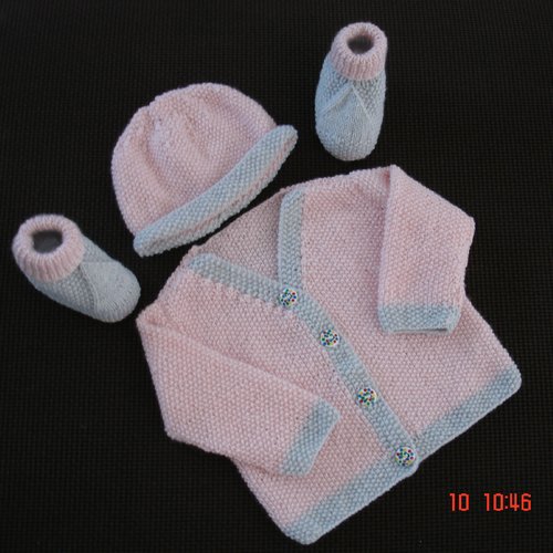 Ensemble pour bébé fille 1-3 mois