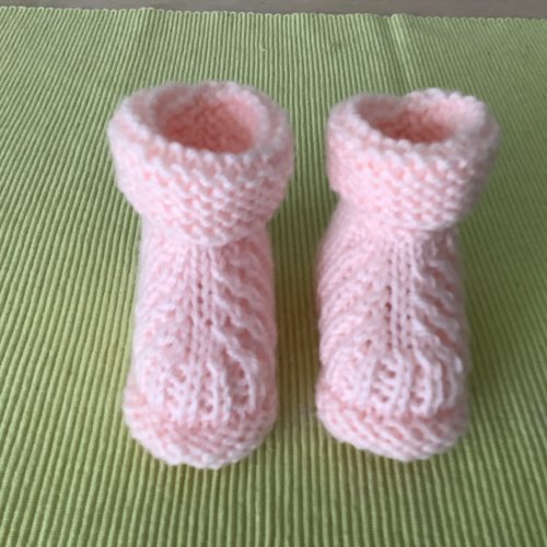 Petits chaussons rose pâle