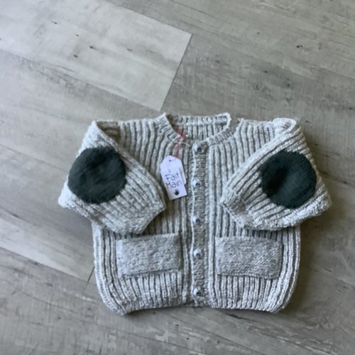 Veste bébé garçon couleur chiné beige