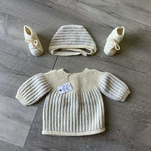 Ensemble,brassière,bonnet et chaussons