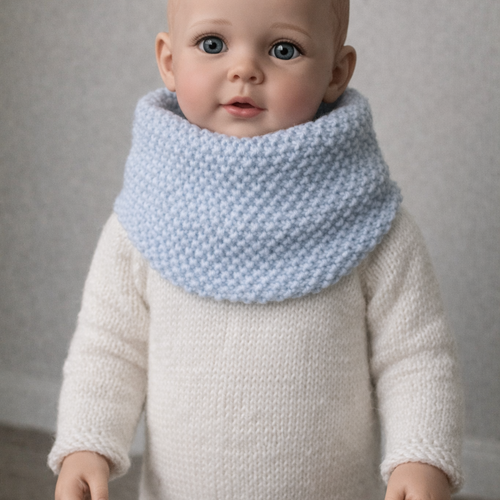 Tour de cou enfant bleu