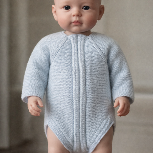 Body en taille naissance bleu clair