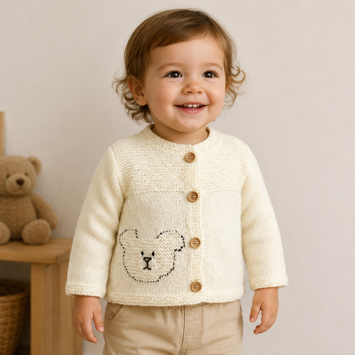 Gilet ourson en taille 2 ans