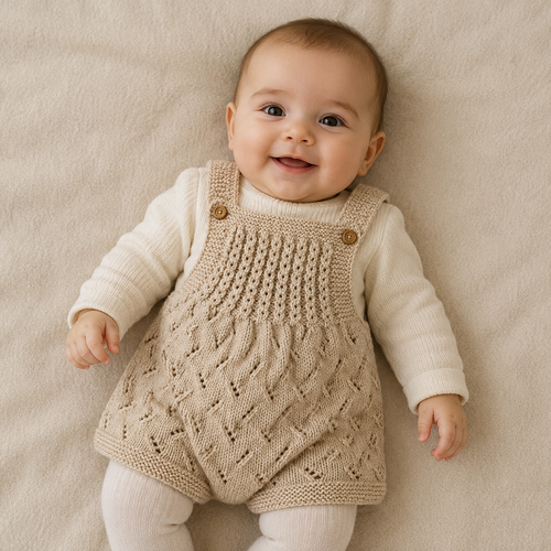 Salopette courte en taille  3-6 mois