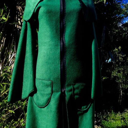 Manteau veste zippée poche polaire vert bouteille double Manteau veste zippée poche polaire aubergine tout à l