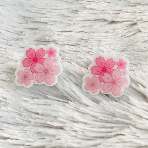 Boucles d’oreilles fait main fleur de cerisier sakura