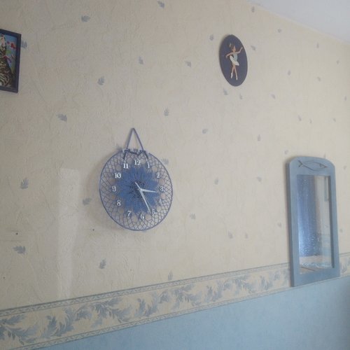 Horloge murale SOWDEN - Bleu et Blanc
