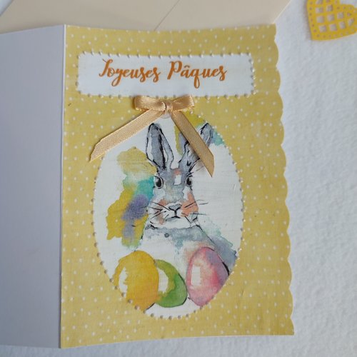 Carte de pâques personnalisée