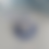 Boules de noël bleu marine et blanc 6 cm