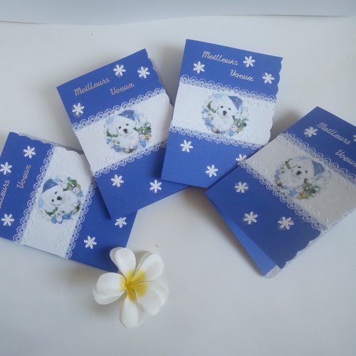 Carte joyeux noël ou meilleurs vœux 2023 bleue nuit