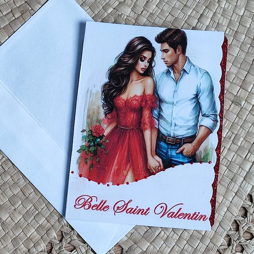 Carte de saint valentin personnalisée