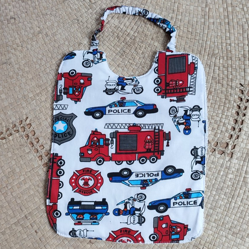 Serviette cantine maternelle pompier