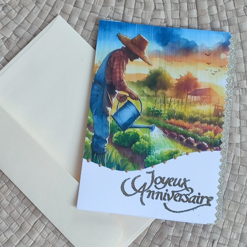 Carte joyeux anniversaire homme personnalisée