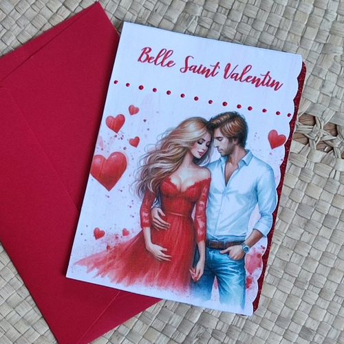 Carte de saint valentin personnalisée