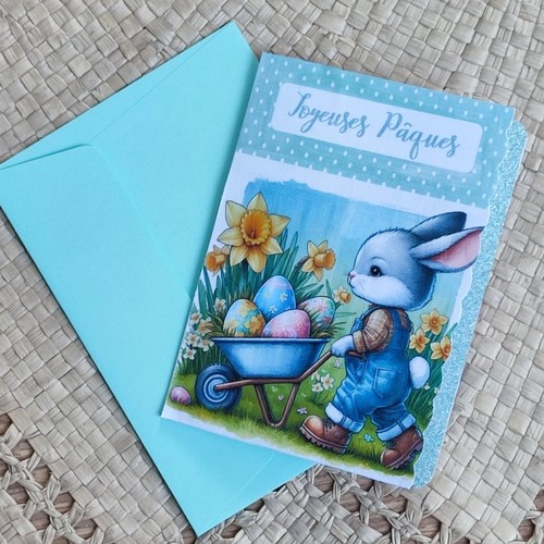 Carte de pâques personnalisée
