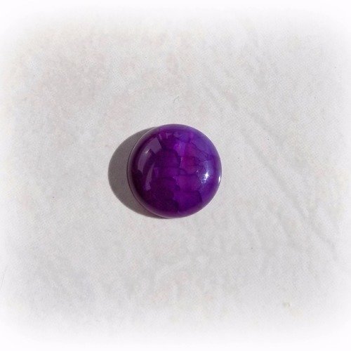 Cabochon agate veine de dragon violet -16 mm de diamètre.
