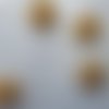 Perles filigranes plaquées or dix millimètres de diamètre - par 2