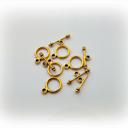 Fermoir toggles 15 mm or antique (x 2)
