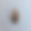 Pendentif chat filigrane or clair, petit médaillon ovale de 15 x 10 x 1,2 mm - (x 1 pièce)
