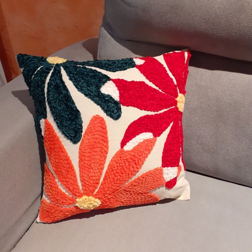 House coussin grosses marguerites