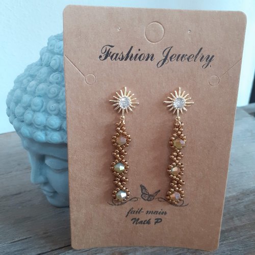 Boucles tressée irisée