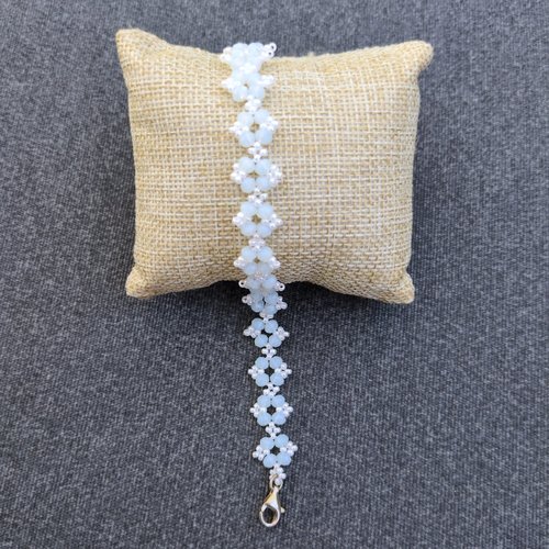 Bracelet gaïa blanc nacré