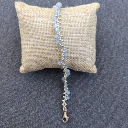 Bracelet vesta gris et argent