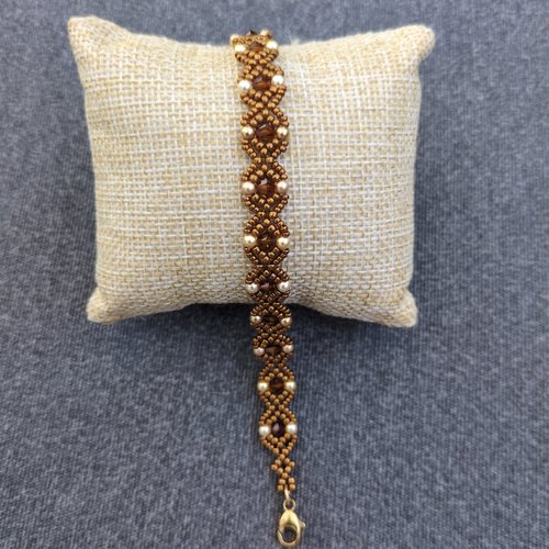 Bracelet diane bronze et nacré