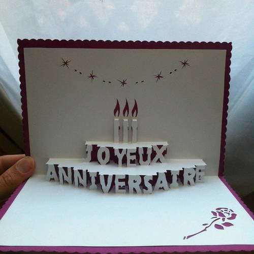Carte Faite Main Theme Anniversaire Un Grand Marche