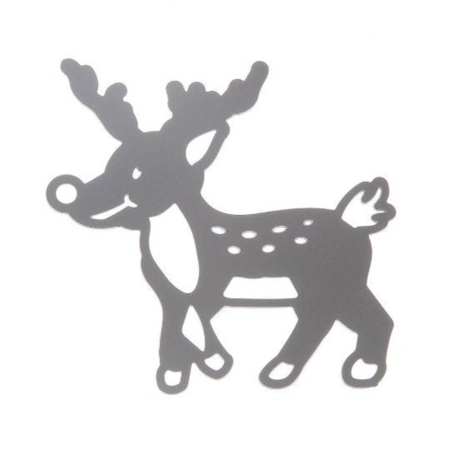 Découpe scrapbooking bébé renne de noel, animal,  fête, hiver, neige, nature, foret, papier, embellissement, décoration, création